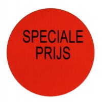 F902 rol @ 2.000 etiketten permanent rond 35 mm fluor rood met zwart bedrukt speciale prijs F902 rol @ 2.000 etiketten permanent rond 35 mm fluor rood met zwart bedrukt speciale prijs